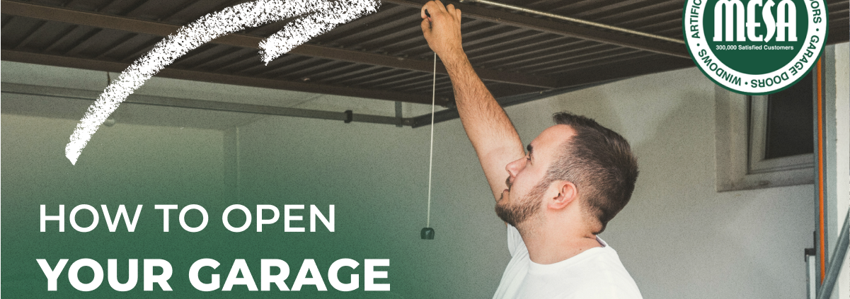 how to open your garage door manually