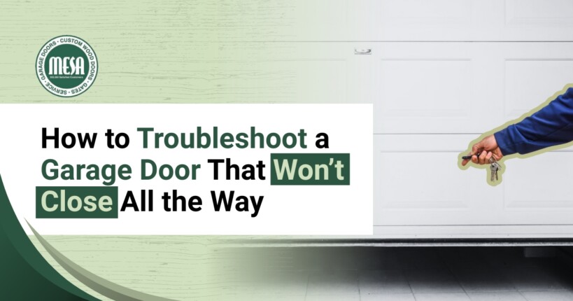 How to Troubleshoot a Garage Door